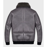 Bomberjacke aus Shearling-Leder für Unisex
